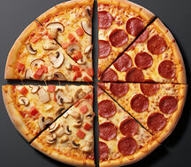Pizza moitié-moitié