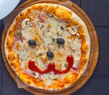 Пицца детская ветчина-грибы