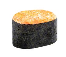 Гункан запеченный с гребешком