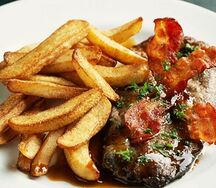 Frite avec foie