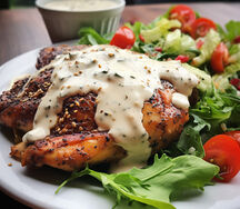 Supreme de poulet et sa sauce blanche