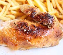 Demi poulet roti