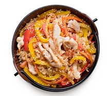 Рис с курицей и овощами