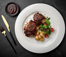 Ребра кальби в соусе BBQ  