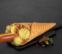 Рулле с куриной сосиской гриль