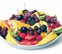 Assiette de fruits locaux