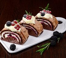 Меренговый рулет шоколадный