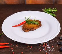 Стейк с соусом ворчестер