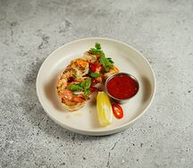 Тигровые креветки на гриле