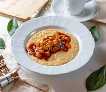 Пшеничная каша на миндальном молоке