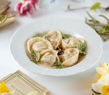 Пельмени ручной лепки с домашним фаршем