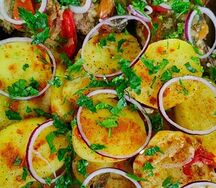 Картофель с фрикадельками