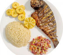 Attiéké poisson sosso
