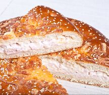 Пирог с ветчиной и сыром