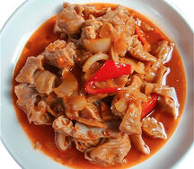 Sauce piquante de Tripes de bœuf