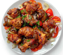 Croupions de dindon sauté