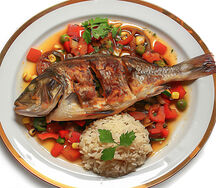 Poisson carpe braisé