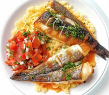 Attiéké poisson fumé