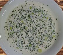 Окрошка с ветчиной