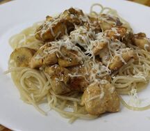 Паста Курица-грибы