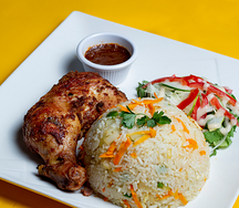Fried rice and chicken