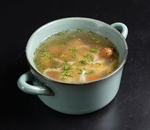 Куриный суп с фрикадельками