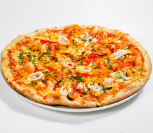 Пицца с морепродуктами