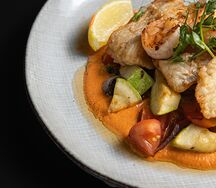 Сэт из трески и креветок