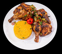Demi poulet braisé