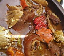 Sauce djoumblé avec foutou