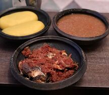 Sauce biécosseu avec foutou