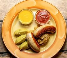 Колбаски из индейки и курицы