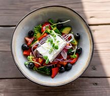 Салат Греческий с сыром фета