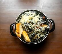 Мидии с пармезаном