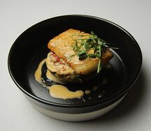 Филе сома с лёгким овощным кремом