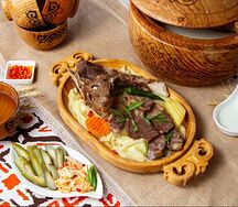 Бесбармак из вяленого мяса