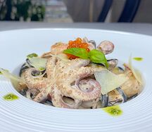 Спагетти с морепродуктами