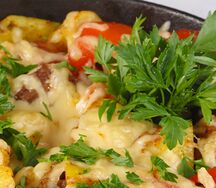 Сковородка с грибами