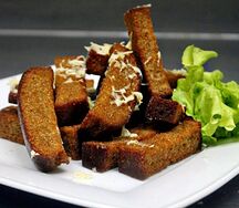 Гренки с чесноком