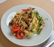 Pollo e funghi