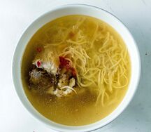 Домашняя лапша с курицей