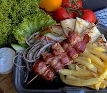 Открытые Сувлаки с Чикен Бекон