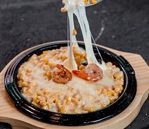 Corn cheese с креветками