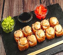 Запеченный с лососем