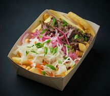 Картофель фри с щечками