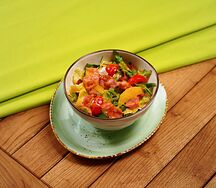 Салат с апельсином и беконом