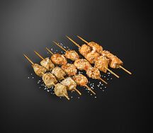 Шашлычки с креветкой