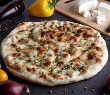 Пирог с картофелем, сыром и зеленью
