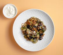 Жареный картофель с грибами