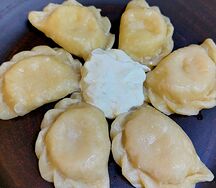 Вареники с клубникой